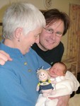Granny, Dave & Amy (1 day old!)