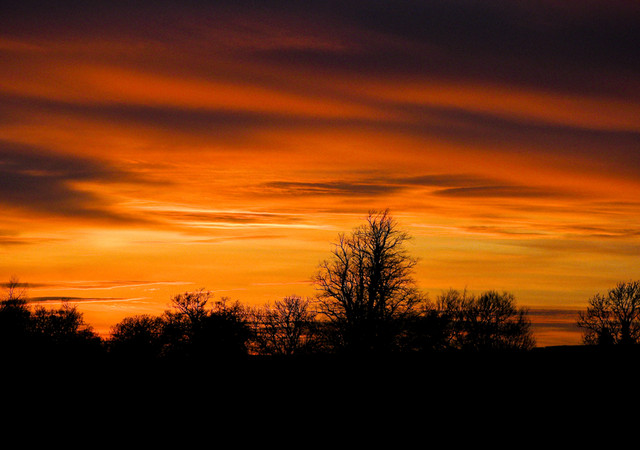Sunset at Purton Stoke